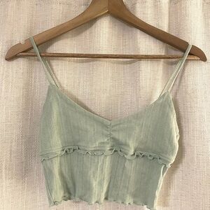 knit green pacsun tank!